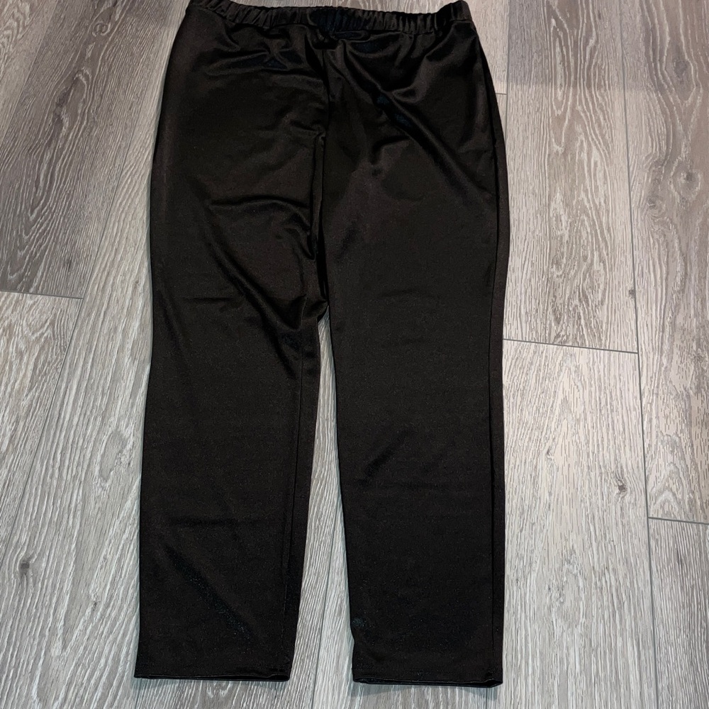 Ashley Stewart Black Skinny Ponte Pull-On Pants
